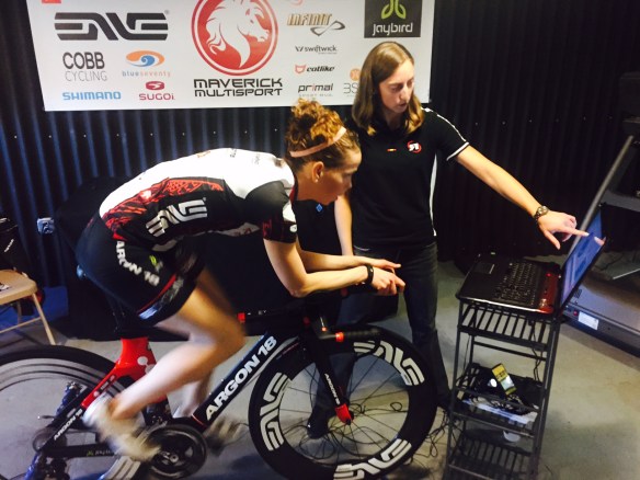 Super-smart super-cyclist, Christie O'Hara of Rotor Bike Components critiqued my spin scan.