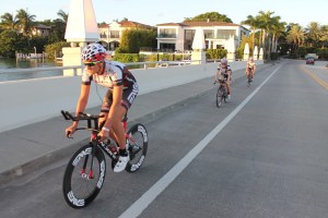 The team on bikes Miami